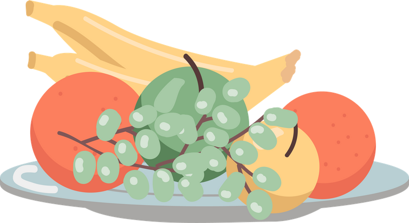 Fresh fruits  Illustration