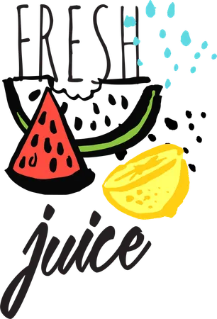 Fresh juice  Illustration