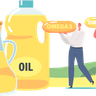 illustration for fresh oil refinery