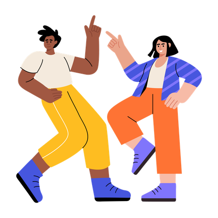 Freunde genießen Party  Illustration