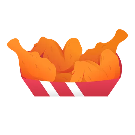 Fried Chicken  Illustration