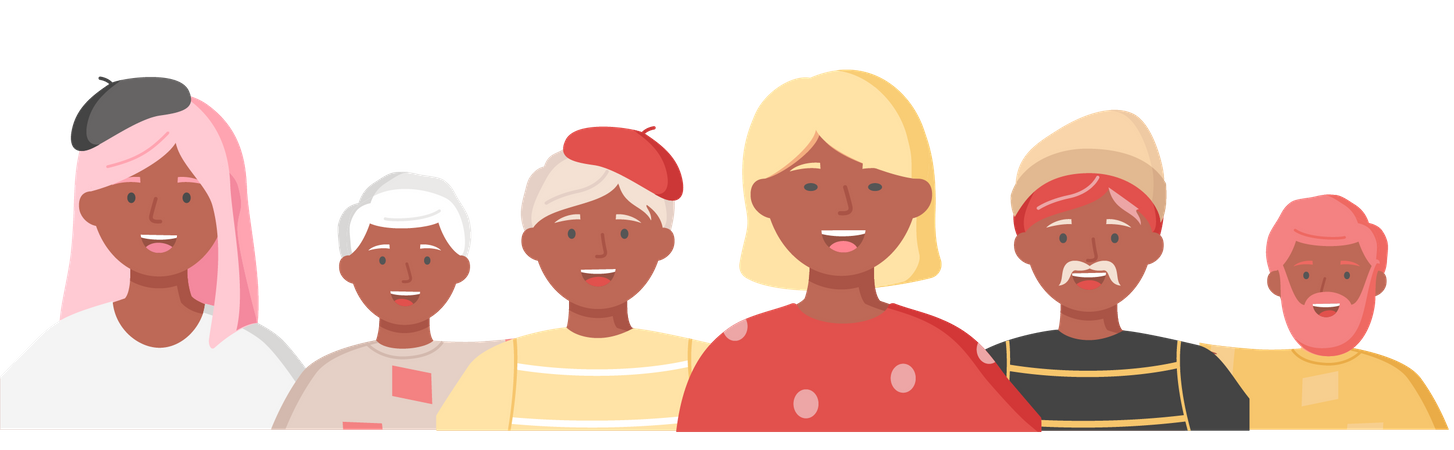 Friend Group  Illustration