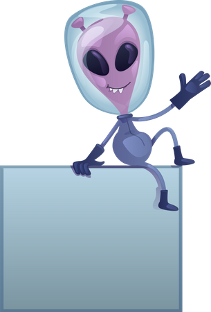 Friendly alien Illustration