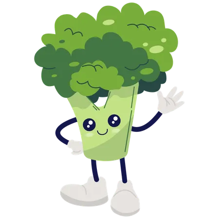 Friendly Broccoli  Illustration