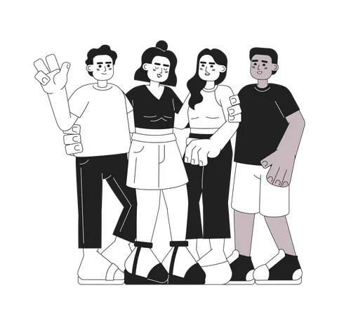 Friends community  Illustration