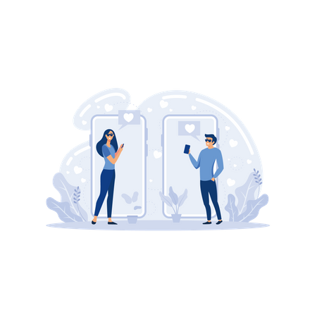 Friends meeting  Illustration