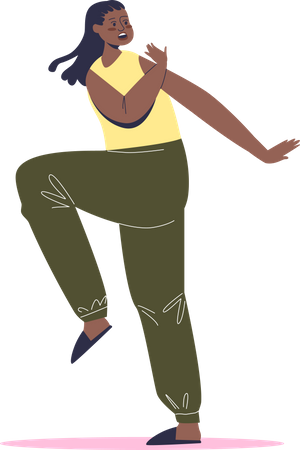 Frightened young woman looking afraid  イラスト