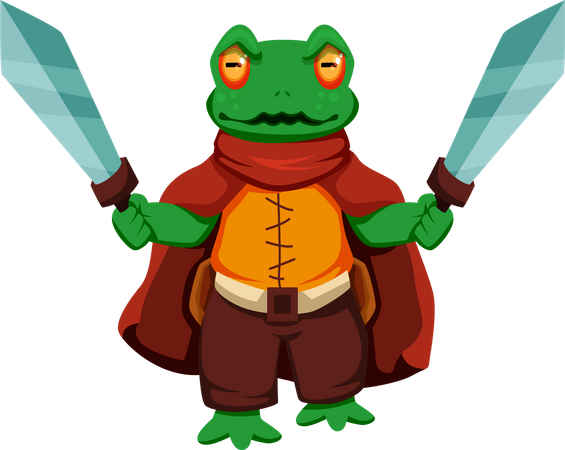 Frog Warrior  Illustration