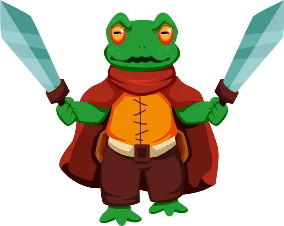 Frog Warrior  Illustration