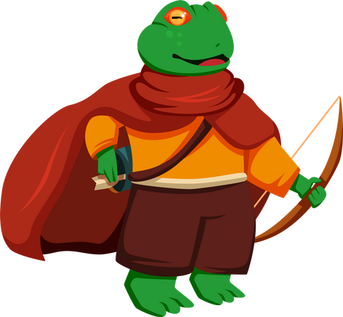 Frog Warrior  Illustration