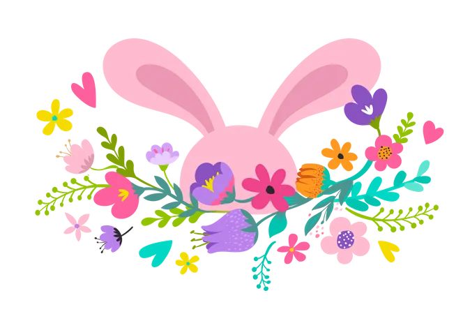 Frohe Ostern  Illustration