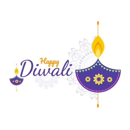 Frohes Diwali  Illustration