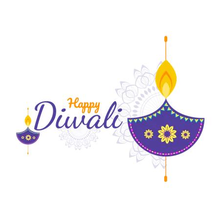 Frohes Diwali  Illustration