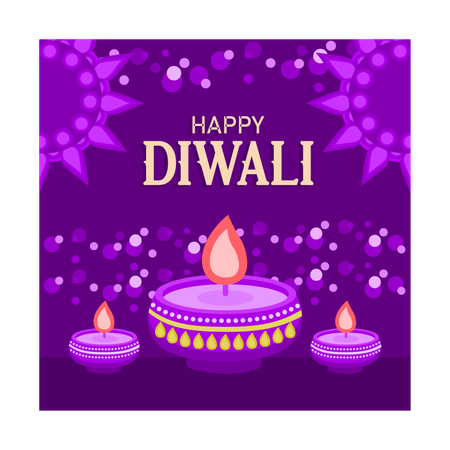 Frohes Diwali  Illustration