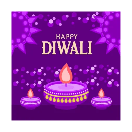 Frohes Diwali  Illustration