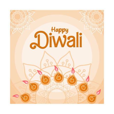 Frohes Diwali  Illustration