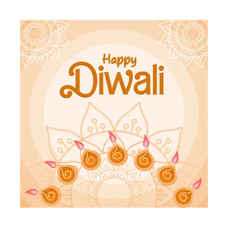 Frohes Diwali  Illustration