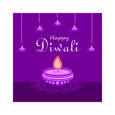 Frohes Diwali  Illustration