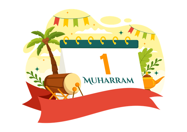 Frohes Muharram  Illustration