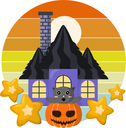 Fröhliches Halloween  Illustration