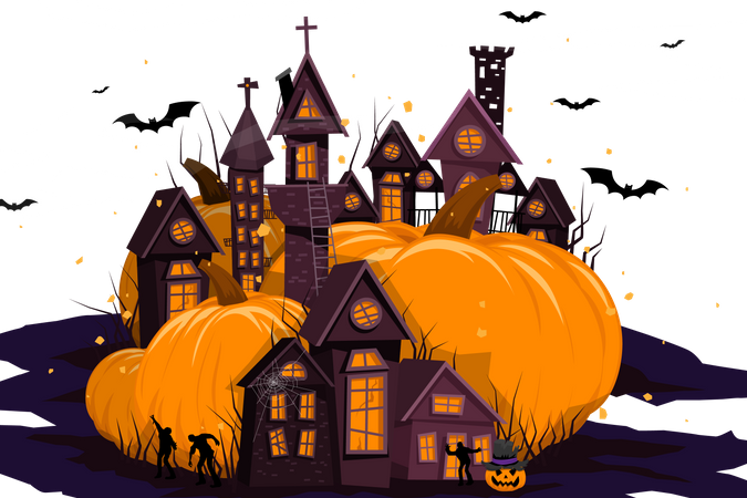 Fröhliches Halloween  Illustration