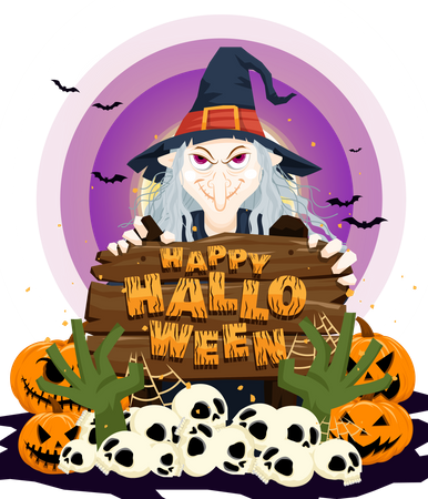 Fröhliches Halloween  Illustration