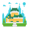 illustration chateau