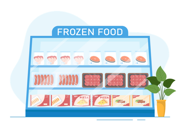 Frozen Food mart  Illustration