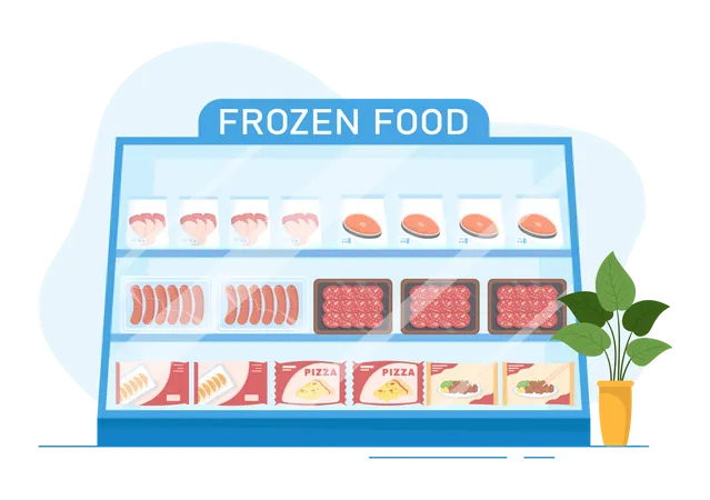 Frozen Food mart  Illustration