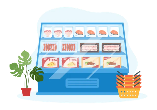 Frozen Grocery store  Illustration