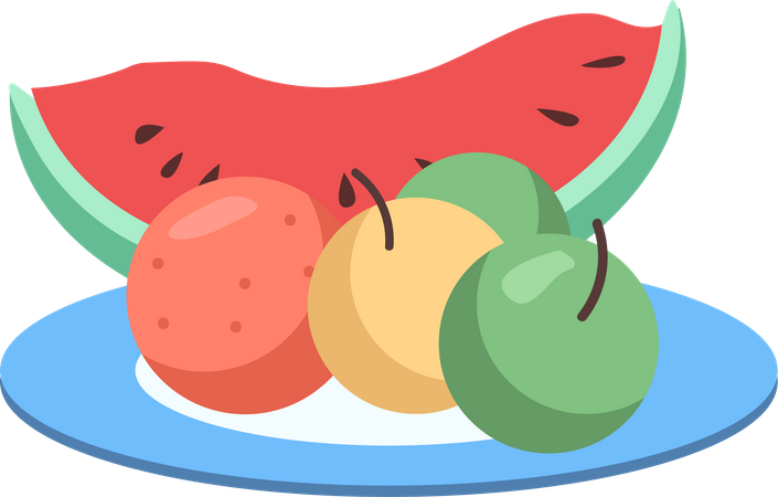 Fruit assortment  Illustration