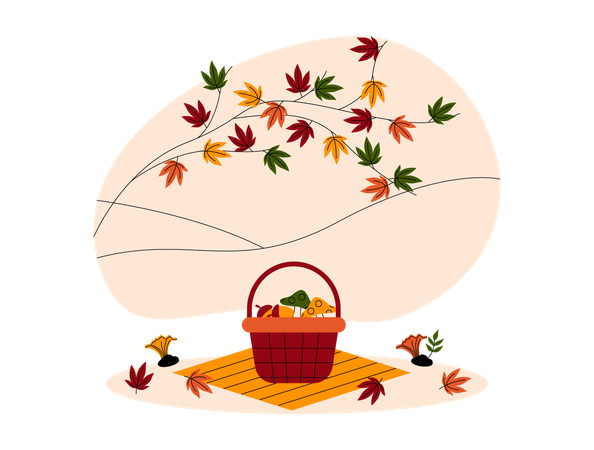 Fruit basket  Illustration