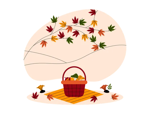 Fruit basket  Illustration