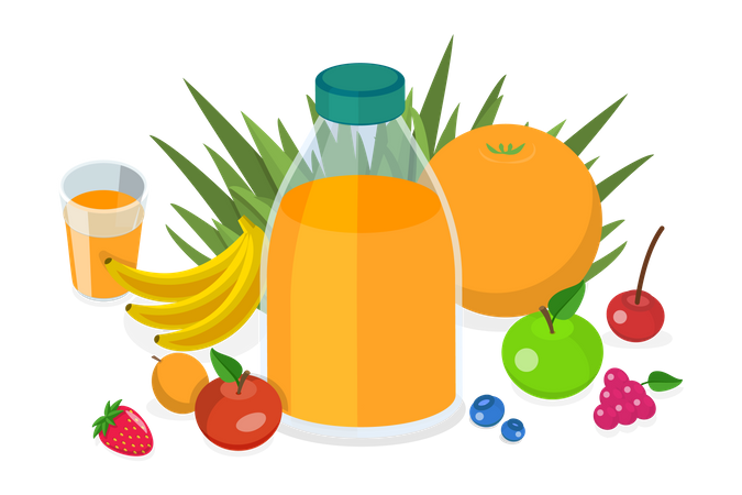 Fruit Juice  Illustration