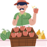 illustration fruit seller