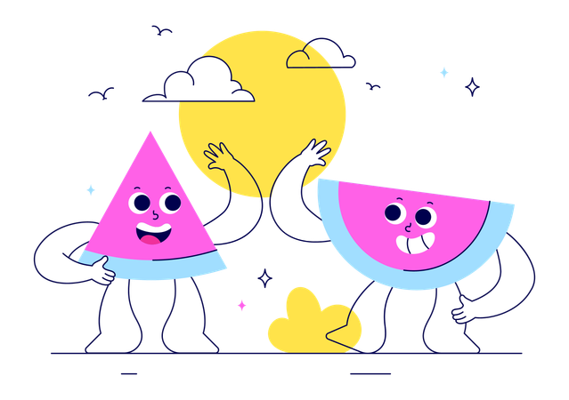Fruits d'été  Illustration