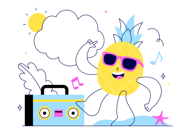 Fruit d'été  Illustration