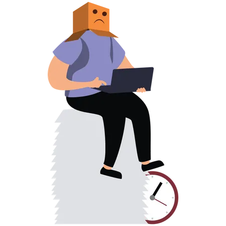 Frustrated employee  Illustration