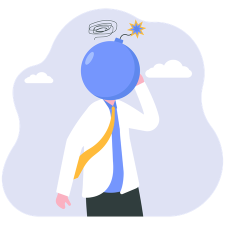 Frustrated employee  Illustration