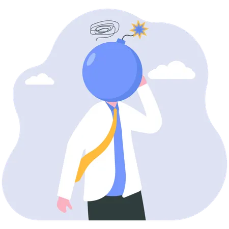 Frustrated employee  Illustration