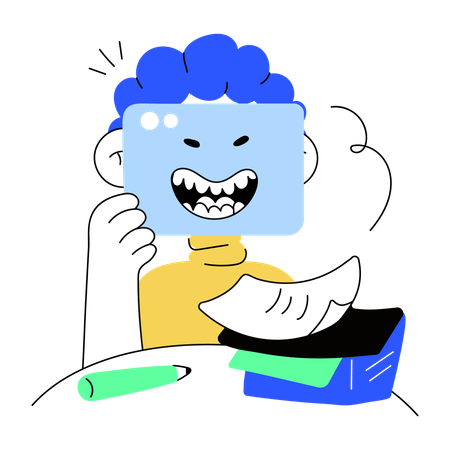 Frustrated employee  Illustration