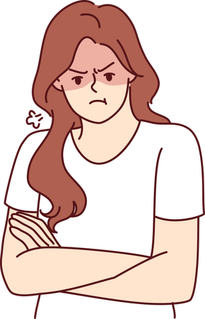 Frustrated woman  Illustration