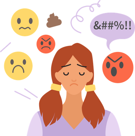 Frustrated Woman  Illustration