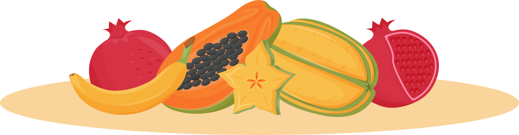 Frutas Exóticas  Ilustração