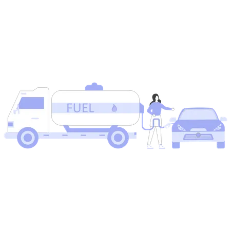 Fuel Logistics  Illustration