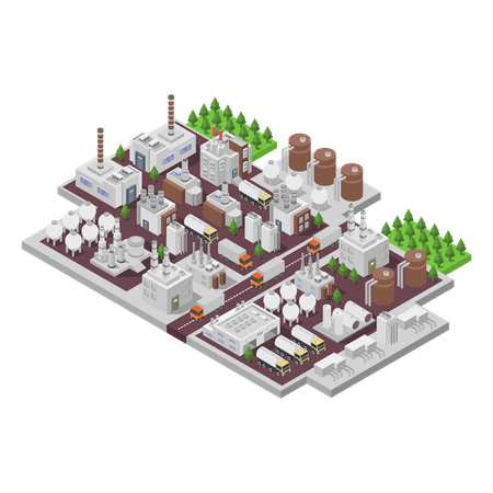 Fuel power plant  Illustration