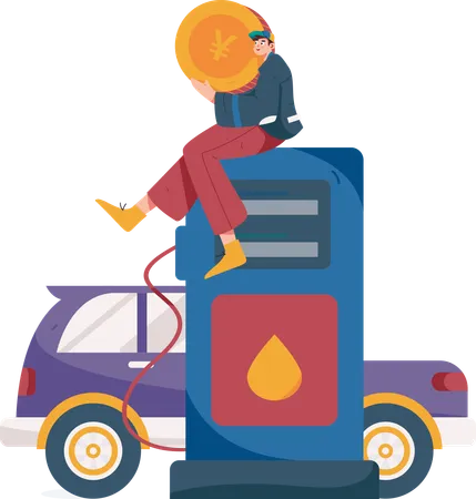 Fuel Service  Illustration