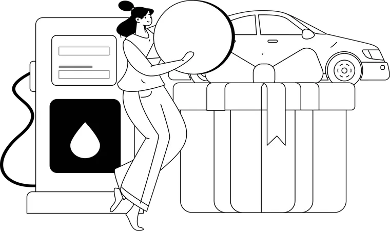 Fuel Service  Illustration