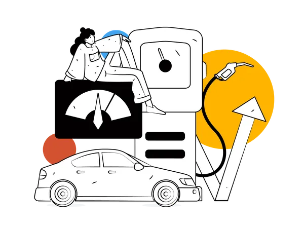 Fuel station  Illustration