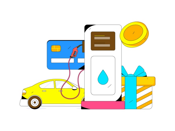 Fuel station  Illustration